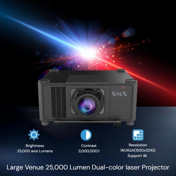Energy Efficient 4k 25000 Lumens Laser Projector For Sustainable Building Projection Event