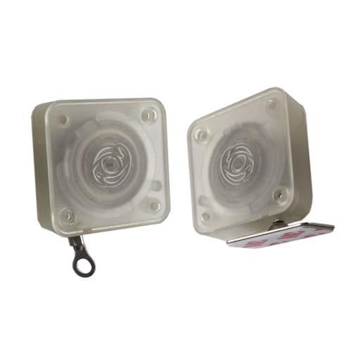Square Clear Anti Theft Pull Box 1.5M Stretching Cable Retractor For Jewelry / Sunglasses