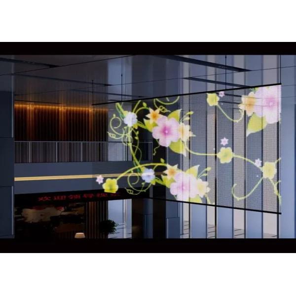 Pantalla LED transparente P3.91-7.82mm Brillo de 3000CD