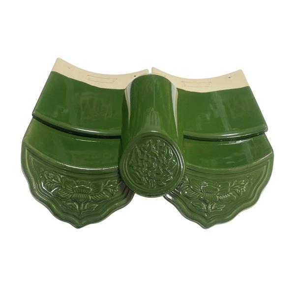 Asian Style Authetic Antique Chinese Glazed Roof Tiles For Restaurant Hotel Temple Roof