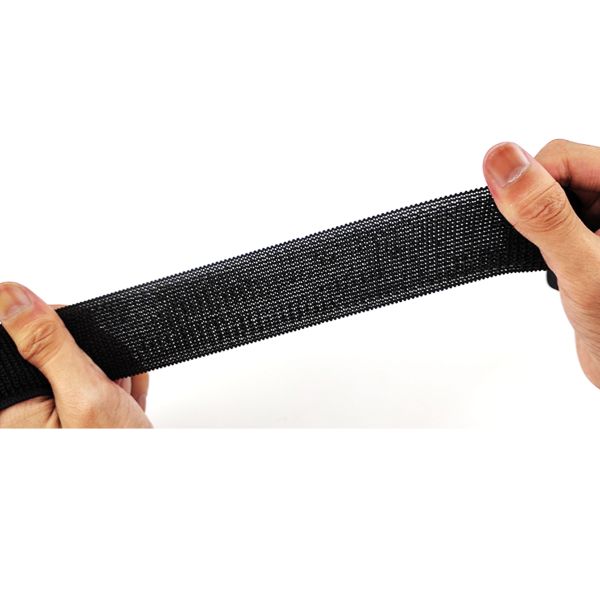 DANSKY Comfortable Soft Elastic Loop Tape Nylon Knitted Breathable Unbrushed Loop Band for Sport