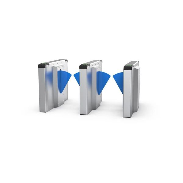 Stainless Steel SUS304 Swing Turnstiles Floor Mounted With Adjustable Gate Opening Speed