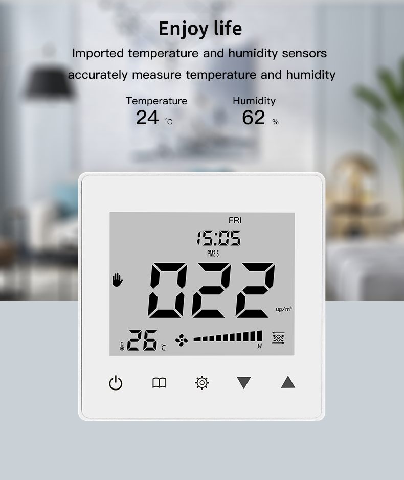 LCD Display Digital Ventilation Controller Fresh Air Ventilation System Controller