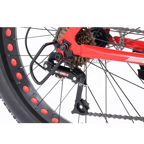 26 Inch FCruiser Snow Full Suspension Mountain Cycle Bicycle Load Capacity 200kg Fat Tire Bike for Snowfield