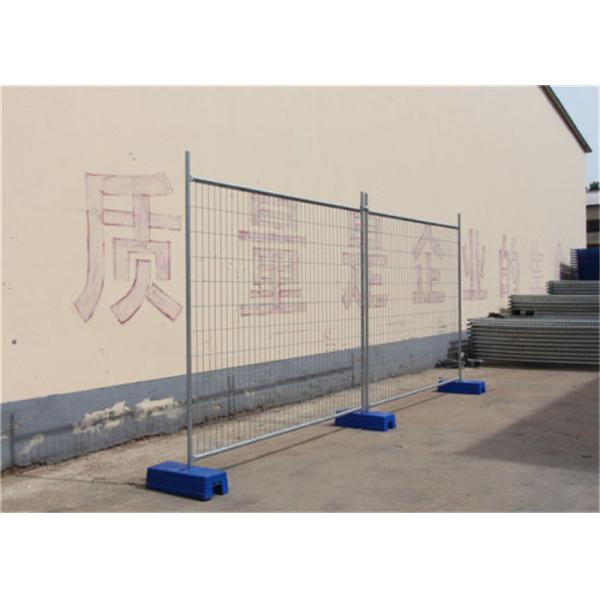 Security Temporary Construction Fence , Sliver Galvanized Fence Panels