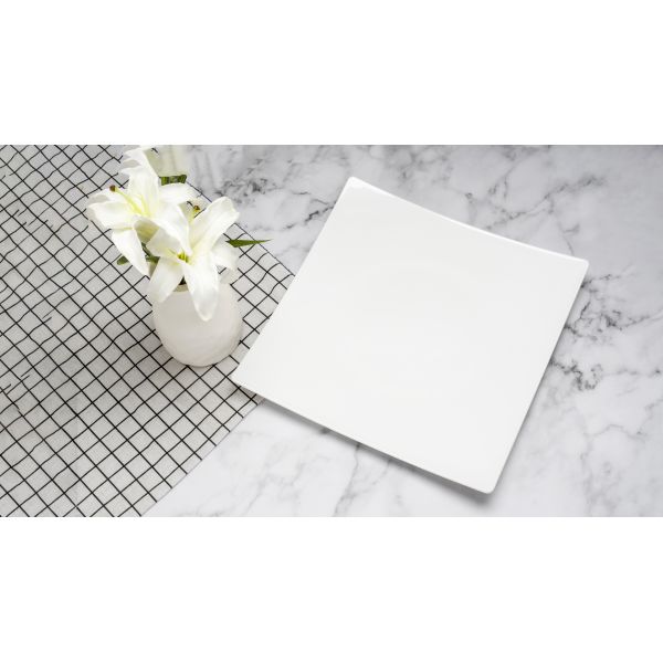 Environmentally Friendly Low Carbon High Temperature PET Buffet Plate Size L
