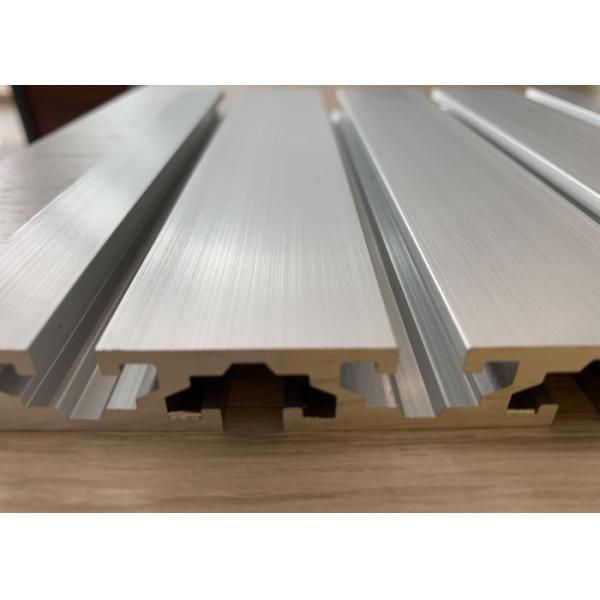 6063 T5 T Slot Aluminum Extrusion Profiles Silver Anodized 6000 Series