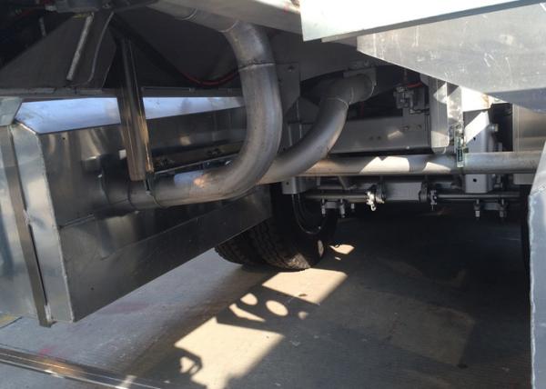 High Safety Aluminum Tanker Semi Trailer / Chemical Tank Trailers With 3 Axles 35000L