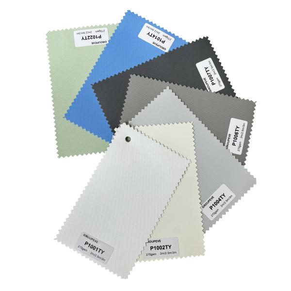 Mayorista 3m Con Precio Barato Stock Disponible 100% Poliéster Plata Recubierto Telas de Rodillo Para Tratamiento de Ventanas