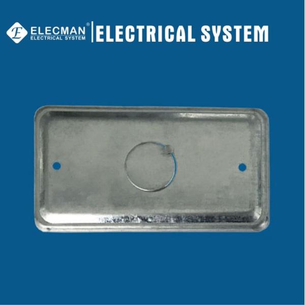 plat électrique de couvercle de boîte en métal pratique du blanc 58C6 horizontal