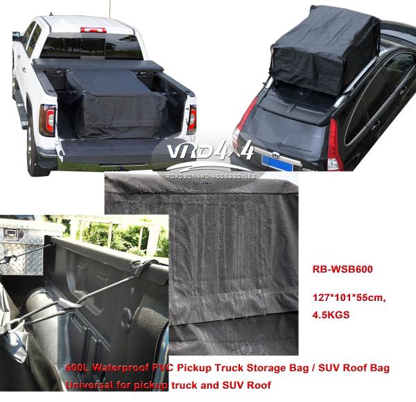 Truck Kits Storage bag PVC Cabs Bag SUV Roof Bag OEM Portable Waterproof Backbag Pickup Truck