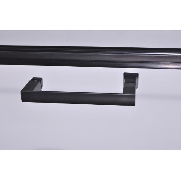 Square Bathroom Shower Cabins White Acrylic ABS Tray Black Painted
