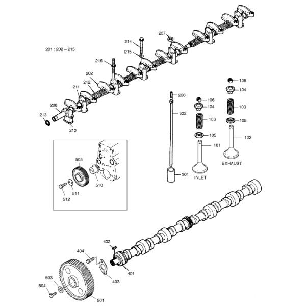 65.04102-0005 Spring Valve DOOSAN Excavator Spare Parts For DX225LCA DB58