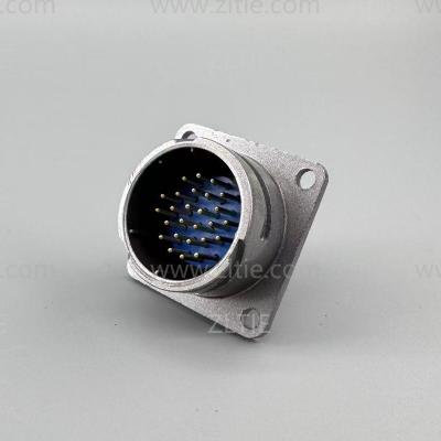 FQ24 Series 26-Pin Square Flange Male Socket
