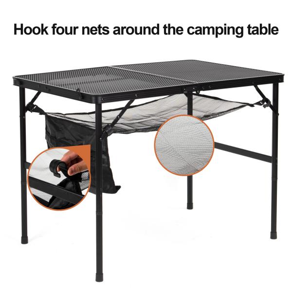 2023 Amazon Outdoor BBQ Party Patio Aluminum Portable Folding Camping Picnic Table