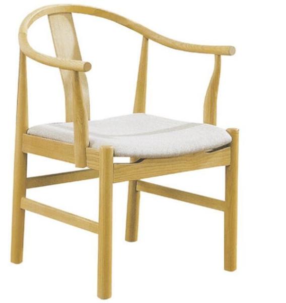 European style elegant Y back aluminium or solid wood chair with black cover