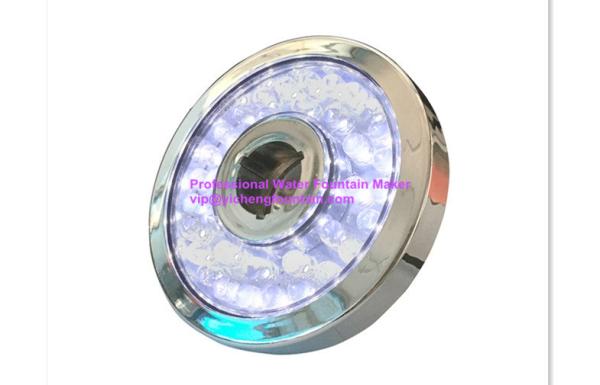 Donut Type 3.6W AC12V Underwater Led Fountain Lights Plastic With Chrome