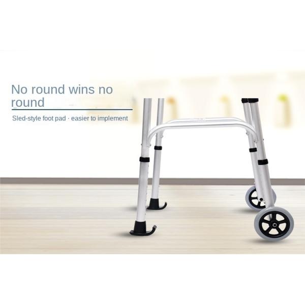 Leather Waterproof Rollator Walker with Folding Seat Class I Instrument Classification