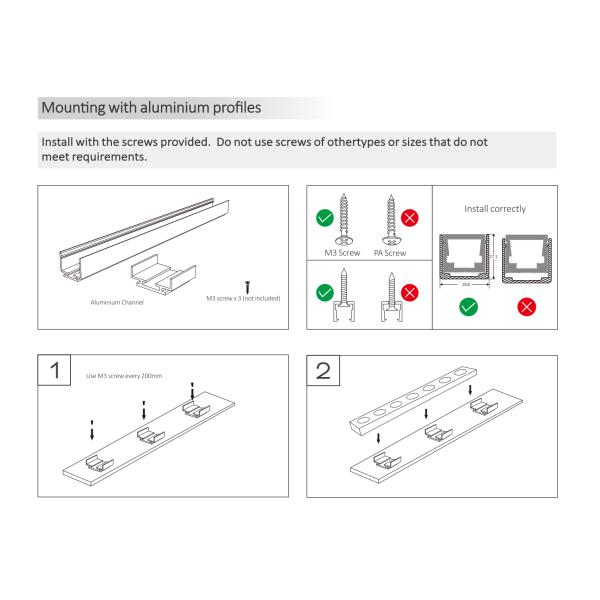 1615 Flexible Wall Washer Light 2835 2700K / 3000K / 4000K / 6500K 24V