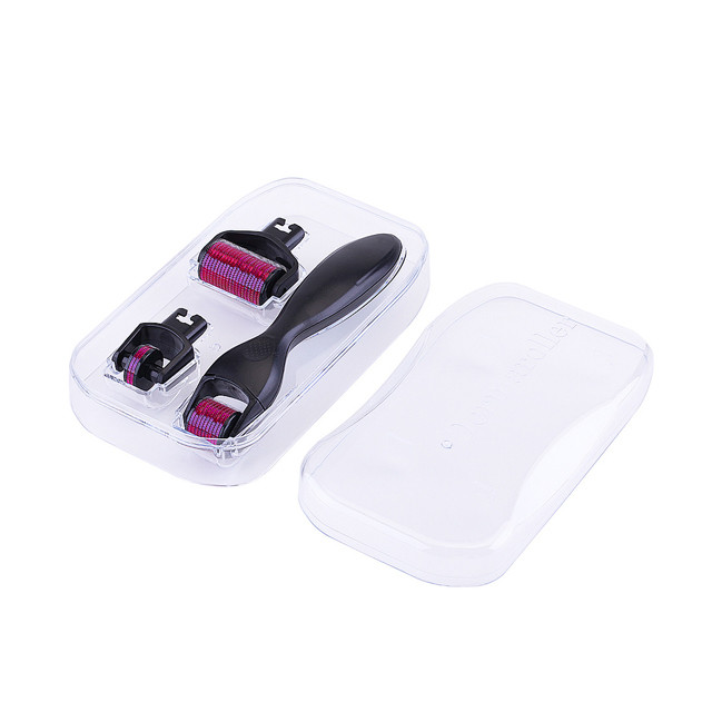 NO Plugs Type Titanium Derma Roller for Face Target Area Body 3-in-1 Design