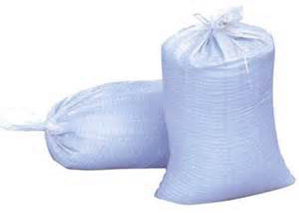 Plain PP Woven Industrial Sand Bags / Large Construction Sand Packing Bags