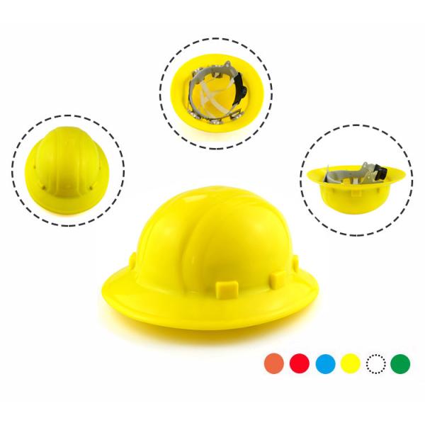 Защита головы T096 Промышленный полный край Круглая твердая шляпа Круглый шлем безопасности ANSI Конструкция
