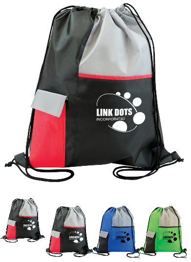 Custom eco-friendly waterproof folding polyester drawstring bag for shopping