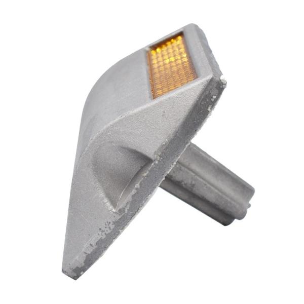 Road Safety Road Marking PVC Aluminum Yellow Square LED Solar Ground Light Road Stud