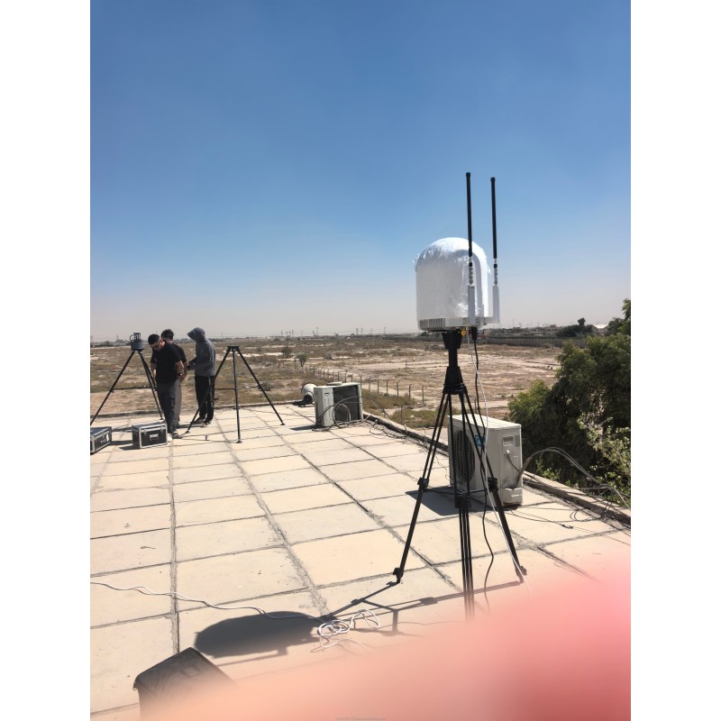 Fixed RF Drone Detector with 70MHz-8GHz Frequency Band 8-21KM Detection Range and 360° Detection Azimuth