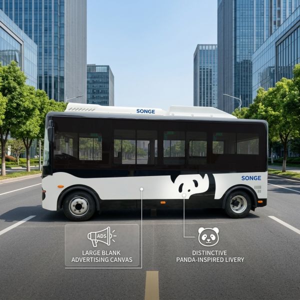 5.9m 14 Seater Electric Mini Buses EV Bus Commercial City Bus New Energy Van