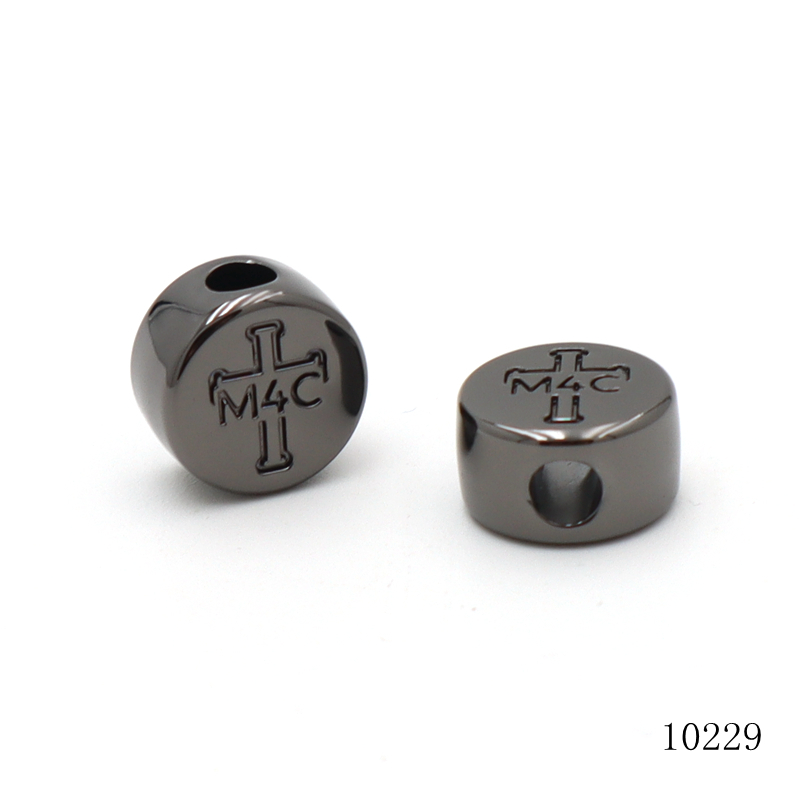 12mm Metal Alloy Beads Round Bracelet Spacer Beads Corrosion Resistant Custom Brand Name