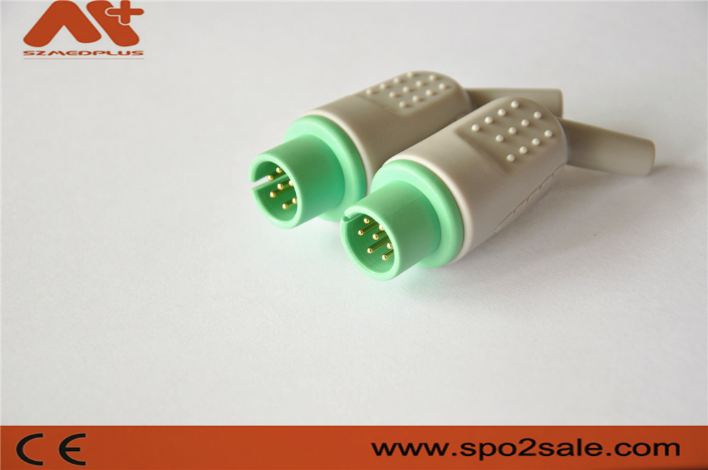Медицинский соединитель совместимый для Bionet spo2/ECG cble с зеленым цветом 7pin