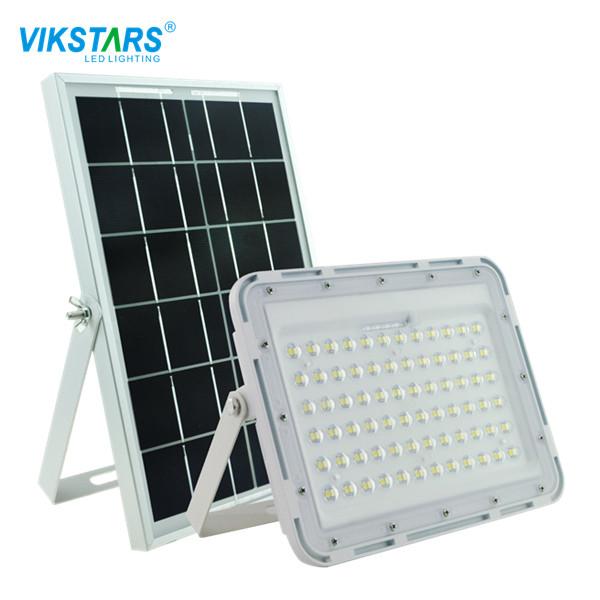 alojamento branco solar da luz de inundação do diodo emissor de luz de 60W 200w com o painel solar grande