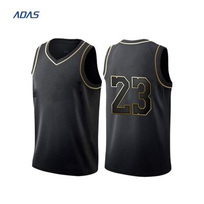 Sublimated Print Reversibale Basketball Wear Jersey PP Spray Customized