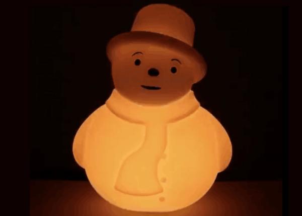 Battery Operated PE White Appearance Colorful Lighting Snowman Xmas Decoration