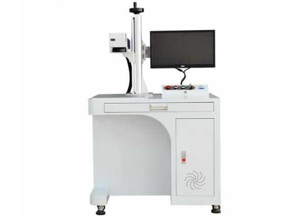 Metal Label Desktop Fiber Laser Marking Machine Flexible Application Easy Operate