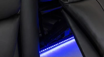 Гостиная домашнего театра большого размера электрическая, софа темный Браун Реклинер электричества