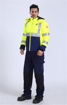 o trabalho de 100%Polyester HIVIS veste 290gsm olá! Vis Trench Coat