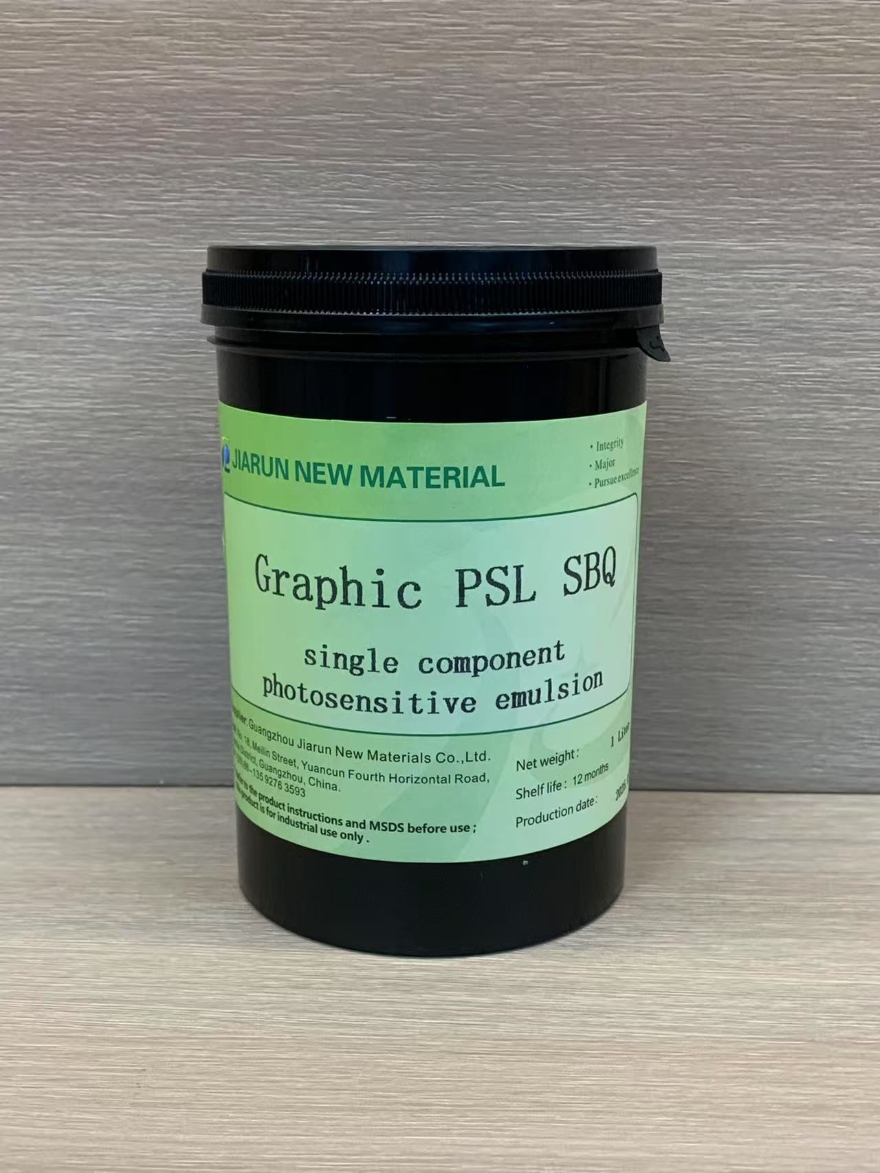 Solvent Resistant Photo Sensitive Emulsion Graphic PSL SBQ Single Component