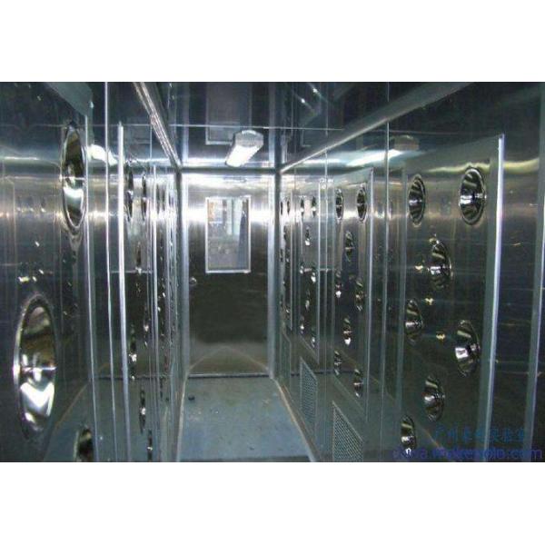Pharmaceutical Industry Cleanroom Air Shower Coated Cold Rolled Steel Low Noise