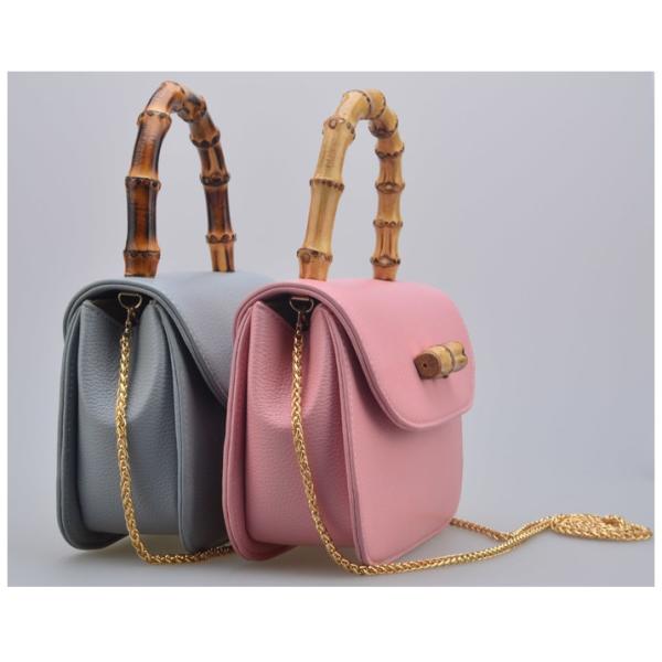European and American fashion female summer new bamboo bag embossed PU chain shoulder diagonal package