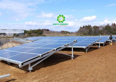 Os sistemas solares do racking da montagem à terra da escala dos megawatt anodizaram o material 6005-T5 de alumínio