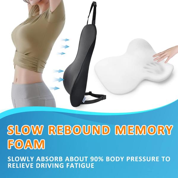 Removable and Washable Rectangle Car Cushion for Waist Pain Relief Hot Seller