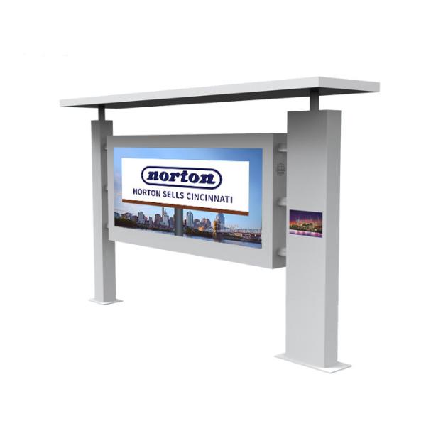 Weather Proof Bus Stop Digital Signage With Intelligent Fan Cooking System