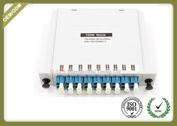 Insert Type 2 - 8 Wavelength Division Multiplexer CWDM MUX / DEMUX