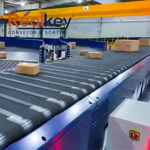 Sortisseur à courroie étroite à haut rendement, à faible entretien, tri automatisé des colis pour entrepôts