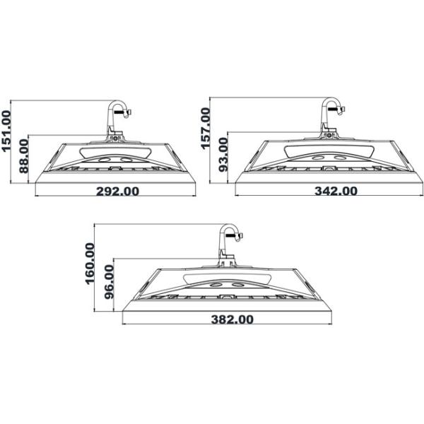 СИД залива УФО 145ЛМ/В 150В высокое, освещение промышленного склада 5 лет гарантии