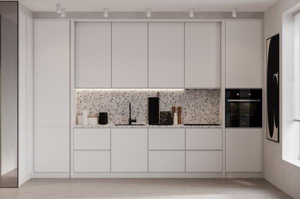 Kitchen Furniture Full Lacquer Kitchen Cabinets  for Apartments