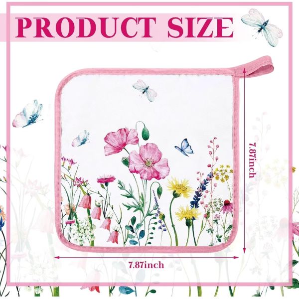 Custom Colorful Sublimation Blank Printable Polyester Pot Holder Waterproof Heat Resistant Dishwasher Safe