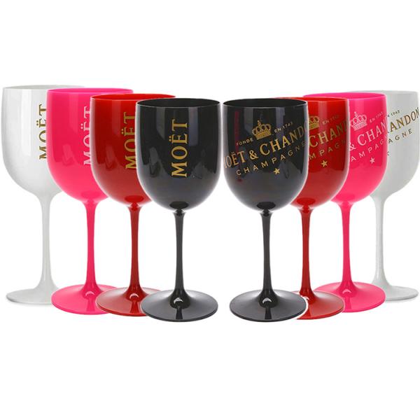 Unbreakable Branded Moet Chandon Accessories Champagne Glasses With Moet Printing